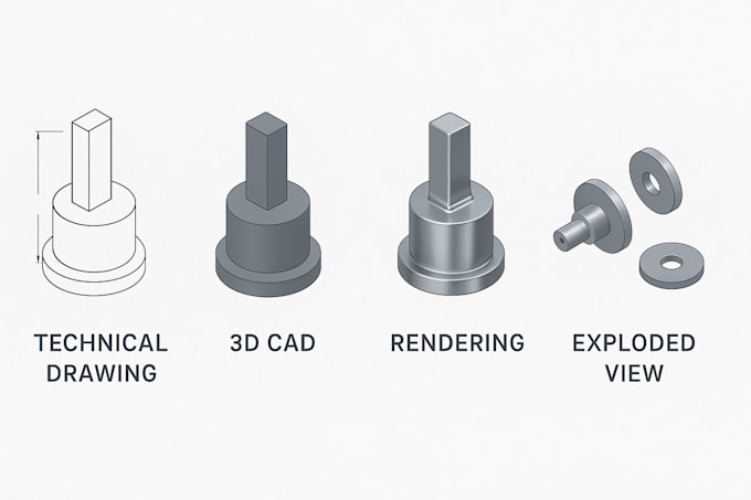 design 3d cad model, mechanical 3d model, for 3d printing and manufacturing