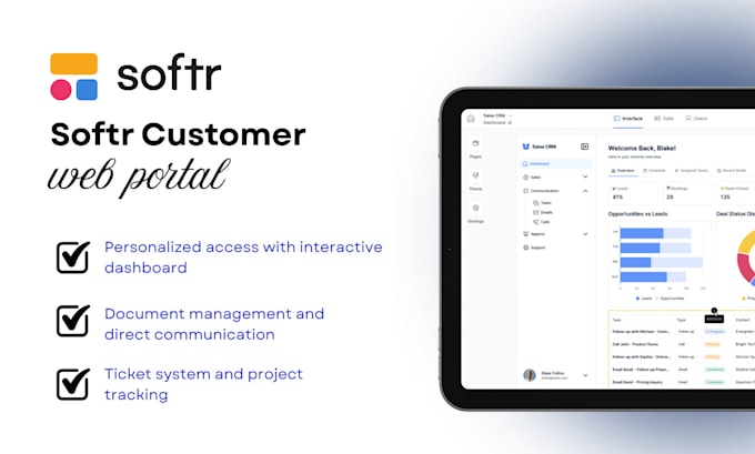 Build a client portal using softr with secure access by Nociones Fiverr