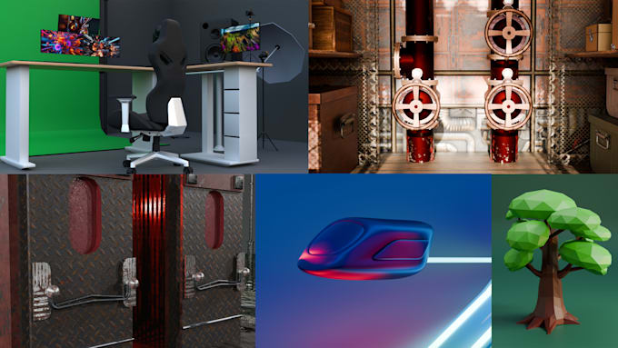 create optimized 3d game assets for video games using blender