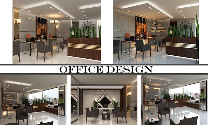 do 3d interior design office