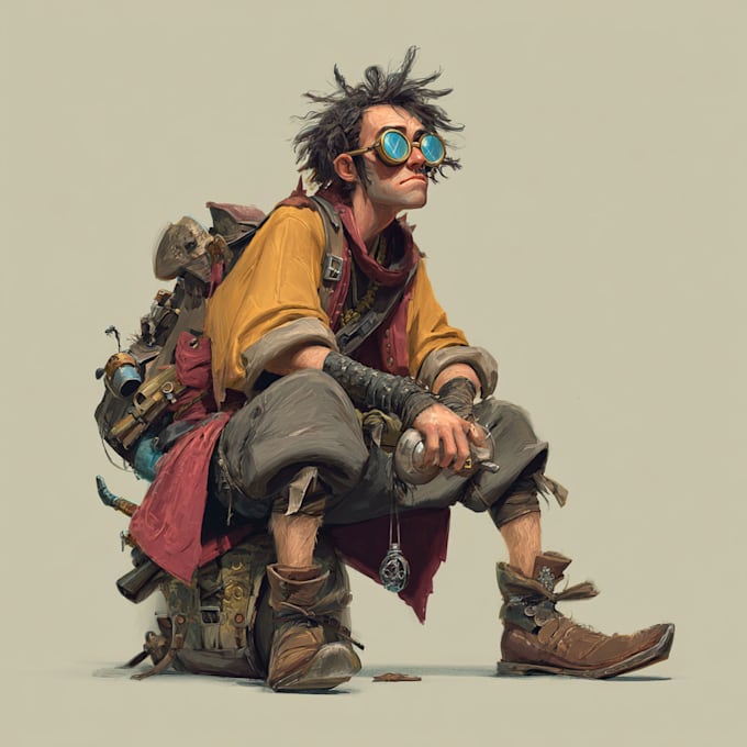 Create a fantasy character concept art by Gealoose | Fiverr