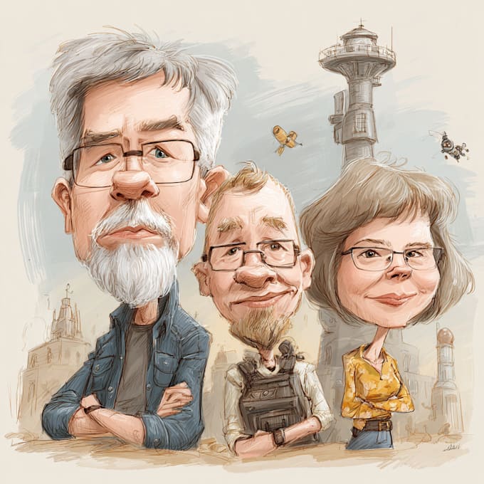 draw a caricature, cartoon caricatures