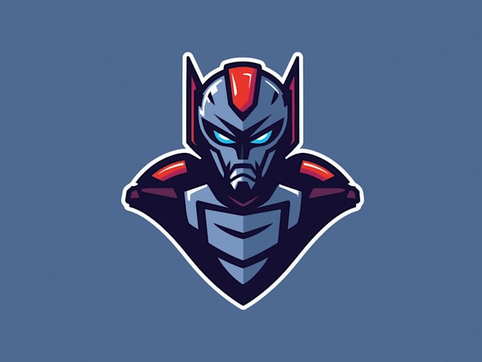 design gaming robotic mascot logo