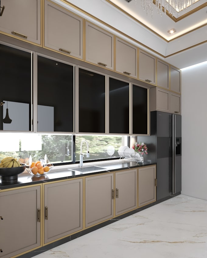 create realistic 3d kitchen renderings