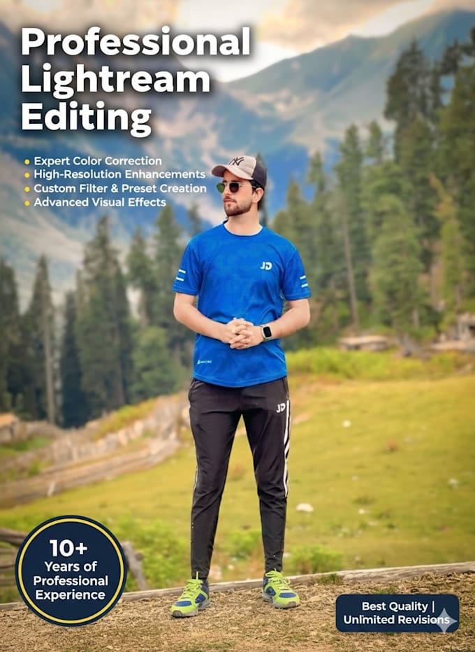 do every editing and color correction in lightroom