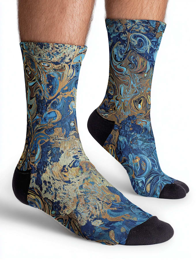 create a beautiful socks design