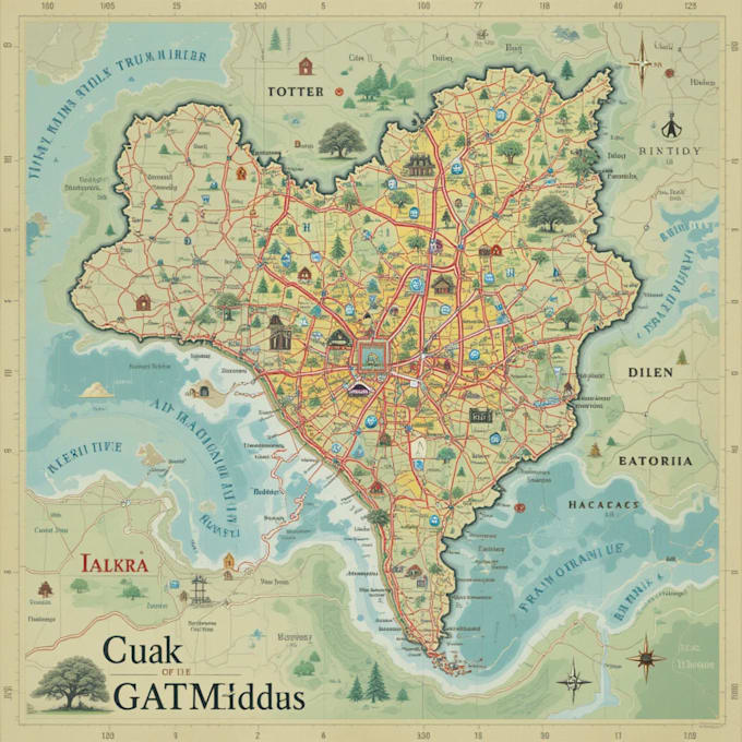 map illustration vector illustration vector map