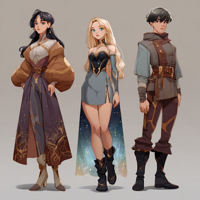 Design characters oc art, fanart, dnd, anime, fantasy sci fi by ...
