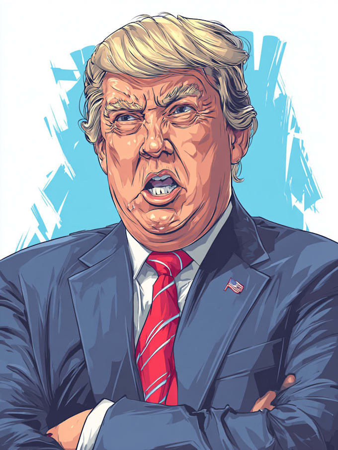 create a political cartoon art