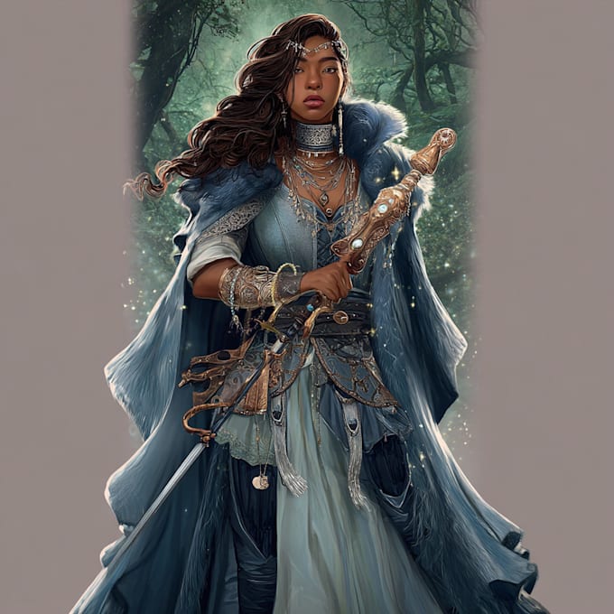 make digital art and fantasy illustration