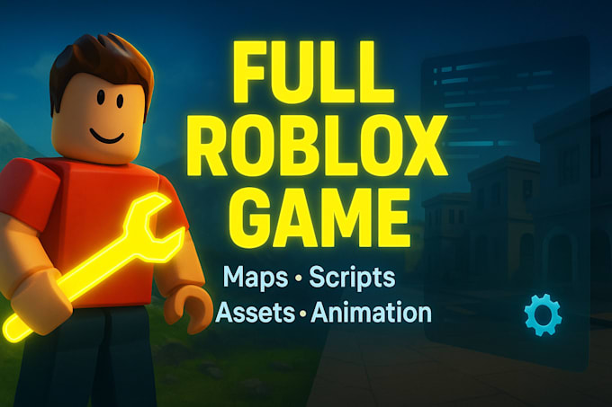 build professional 3d roblox character model, game asset, game map, scripting