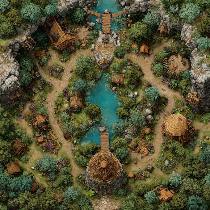 draw unique hand crafted fantasy maps