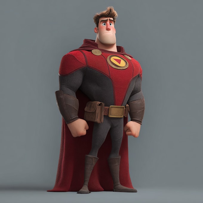 design your realistic superhero cartoon portrait