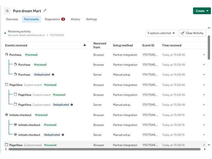 setup or fix meta pixel facebook conversion API server side tracking GTM