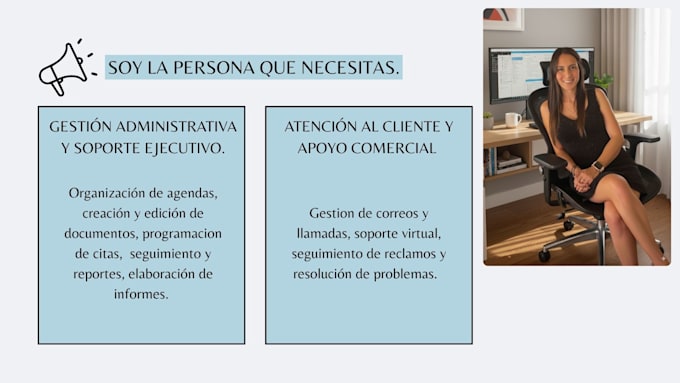 ofreceré atención al cliente y soporte virtual profesional para tu negocio