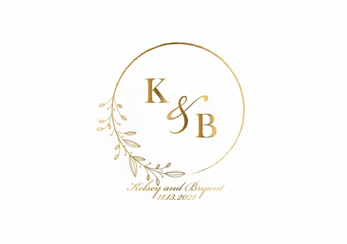 design modern wedding logo, initials and wedding monogram