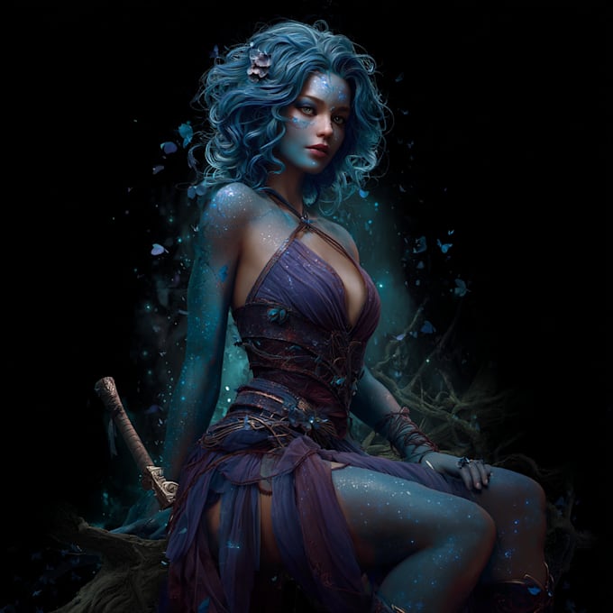 create scifi, and fantasy characters and concept art