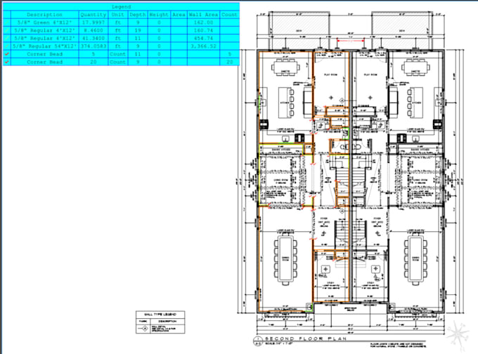 do detailed drywall takeoff and cost estimate