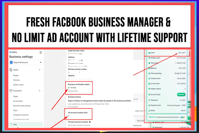 Set up facebook business manager and ad account with expert fb ads ...