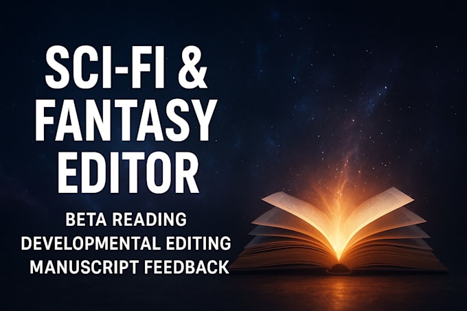 be your beta reader and developmental editor for sci fi and fantasy novel
