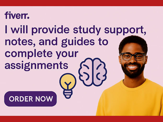 do study support, notes, and guides to complete your assignments