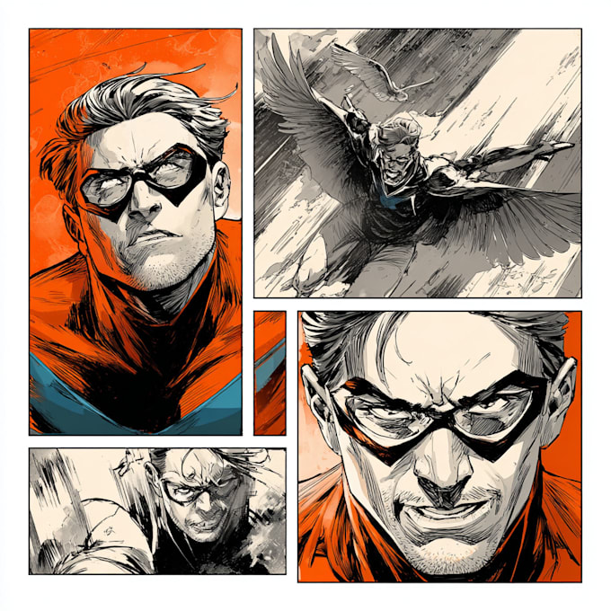 do superhero comic page superhero character