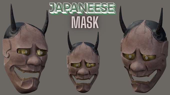 sculpt 3d cosplay mask 3d helmet halloween mask oni mask and japaneese mask