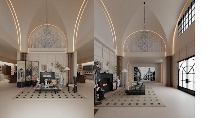 3d modeling and rendering  interior