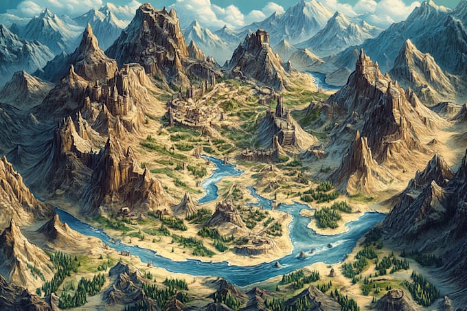 do your fantasy map for rpg map design