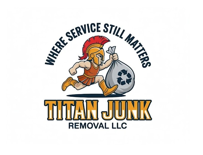 create a high quality titan junk removal logo design