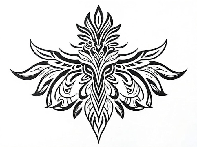 design a polynesian maori tribal tattoo