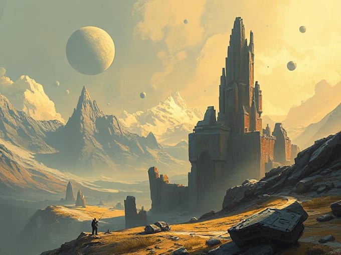 Paint concept art, sci fi illustration and sci fi art by Lataviaatts ...