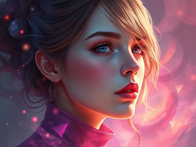 paint a realistic conceptual or fantasy digital portrait