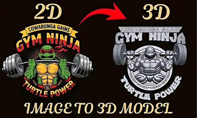 convert 2d to 3d printable model stylized 3d character design 2d to 3d model