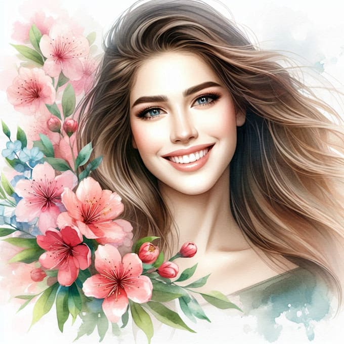 make an watercolor portrait