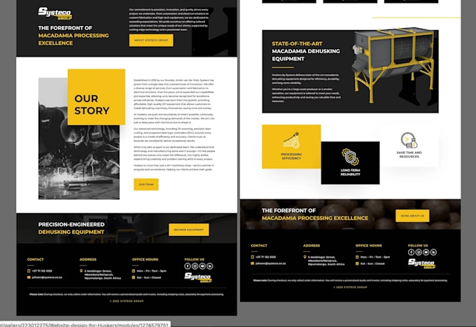 create strategic website copy and custom web page mockups
