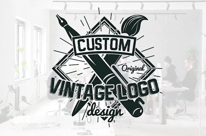 design a retro vintage badge logo with source files