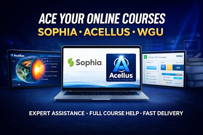 do all your acellus, sophia learning, and wgu courses help