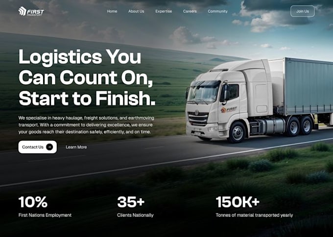 create a professional towing company website with booking