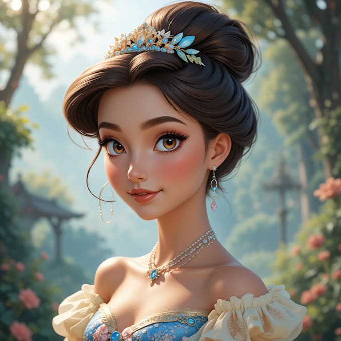 design a professional disney  portrait