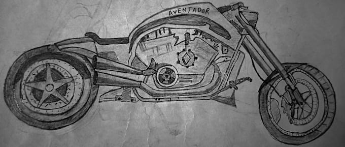 make cars and bikes drawings and illustrations