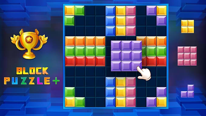 design puzzle game, block puzzle game, candy crush, tetris