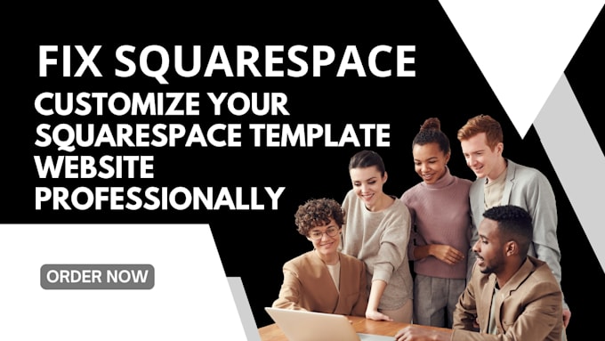 fix and customize your squarespace template website professionally