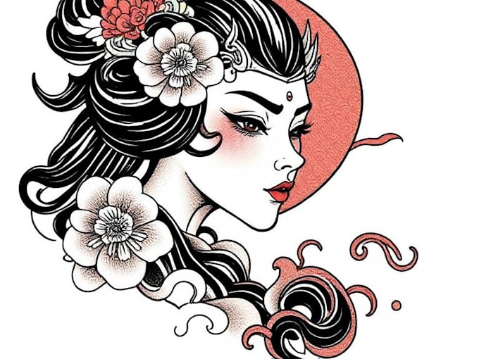make a traditional japanese irezumi tattoo