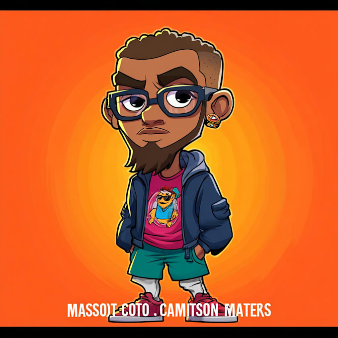 Draw your character in a custom cartoon style by Darellearks | Fiverr