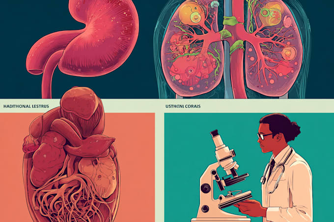 create medical illustrations and diagrams