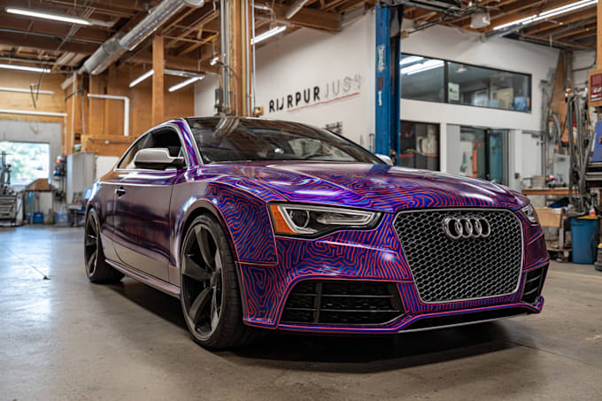 creative custom car wrap, van wrap, truck wrap, trailer wrap