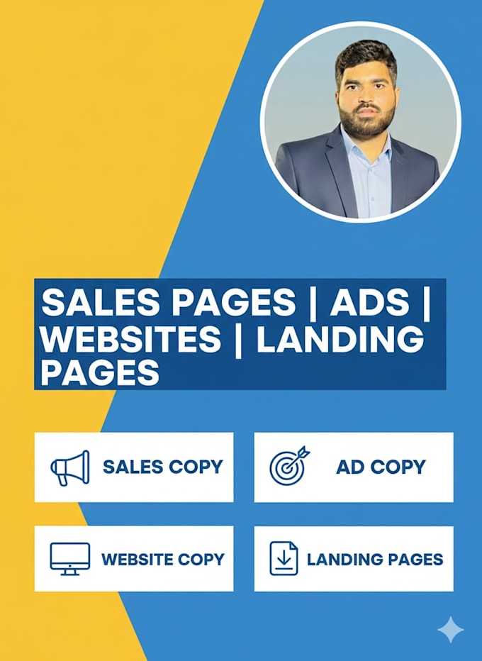 write high converting sales copy, ad copy, and website copy