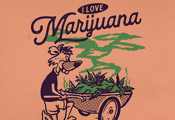 professional cannabis marijuana or weed logo design