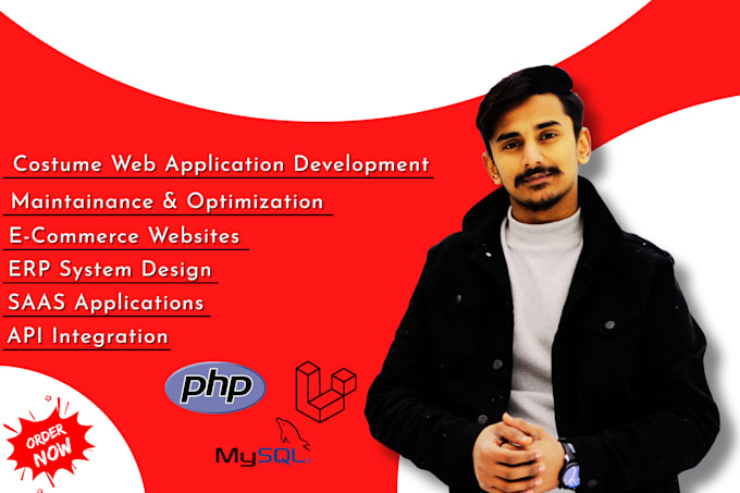 develop custom PHP laravel web applications, CRM and business software for you